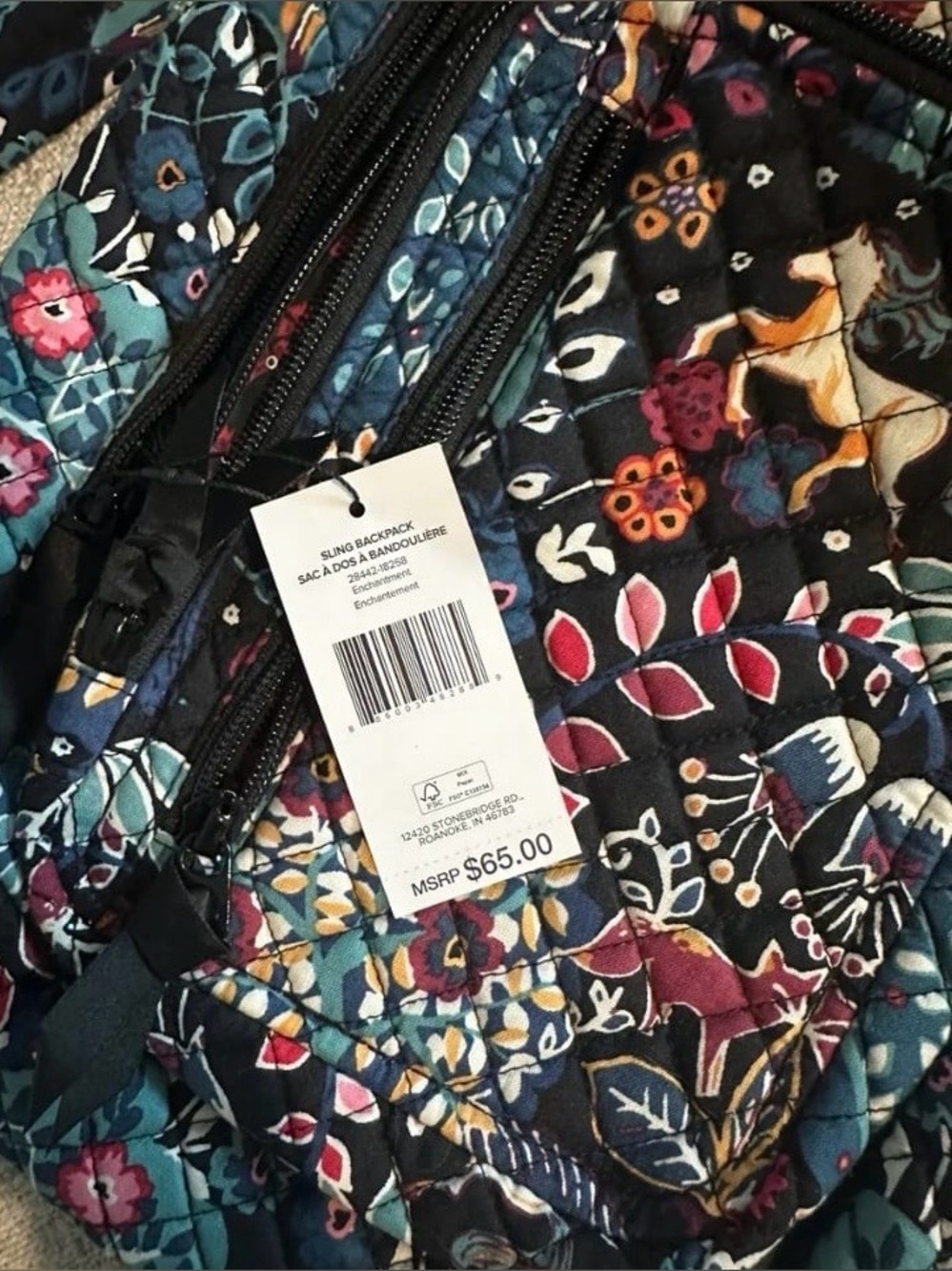 Vera Bradley Sling Backpack - Enchantment - Picture 3 of 4
